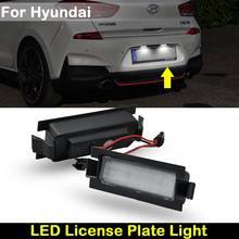 For Hyundai i30 Accent Elantra GT Hatchback  Car Rear white LED license plate light number plate lamp 2024 - buy cheap