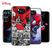 Marvel Cute Spider Man For Xiaomi Poco X3 NFC M2 X2 F2 F3 C3 M3 F1 Pro Mi Play Mix 3 A3 A2 A1 6 5 Lite Soft Phone Case 2024 - купить недорого