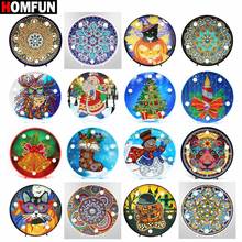 HOMFUN Diamond Painting LED Lamp Light Mandala 5D Diamond Embroidery Landscape Rhinestones DIY Diamond Christmas Halloween Gift 2024 - buy cheap