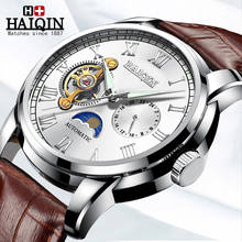 HAIQINQIN 2020 Men's Watches Top Brand Luxury Business Automatic Watch Tourbillon Waterproof Mechanical Watch relogio masculino 2024 - buy cheap