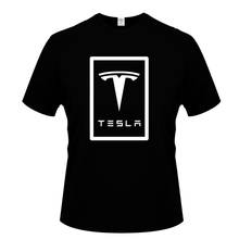 New Arrival Spring Man Short Sleeve Tesla Fashion T-Shirt Men High Quality Cotton O-Neck Short Sleeve T Shirts Male Top Tees 2024 - buy cheap