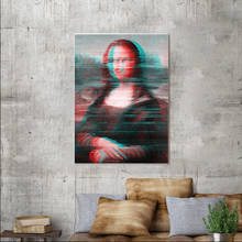 Póster de lienzo de retrato Monalisa Vintage, impresión nórdica, arte de pared minimalista abstracto, pintura en lienzo, imagen decorativa, decoración del hogar 2024 - compra barato