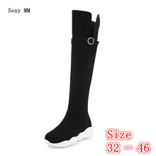 Spring Autumn Winter Women Over The Knee Boots Platform Woman Thigh High Boots Botas Small Plus Size 32 33 -40 41 42 43 44 45 46 2024 - buy cheap