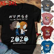 2020 Mask Nurse Print T Shirt Women Short Sleeve O Neck Loose Tshirt Summer Women Tee Shirt Tops Camisetas Mujer 2024 - buy cheap