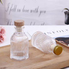 5pcs/lot 90ml Column Aromatherapy Glass Bottle Rattan Fragrance Diffuser Bottle Volatilization Glass Container for Home Decor 2024 - buy cheap