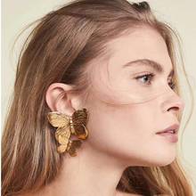 2020 New Fashion Women Butterfly Wings Earrings Female  Personality Alloy Insect Earrings Girl Sweet Romantic Jewelry Wholesale 2024 - buy cheap