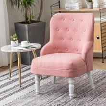 American single sofa Nordic mini sofa fabric sofa chair clothing store balcony bedroom small sofa 2024 - buy cheap