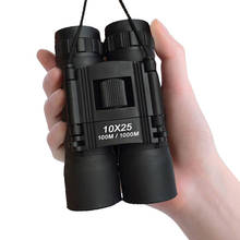 10x25 mini telescópio binocular profissional visão hd de longo alcance compacto dobrável telescópio para a caça ao ar livre turismo viagem 2024 - compre barato