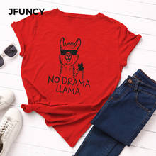 JFUNCY 100% Cotton Summer T Shirt Women O-neck Short Sleeve Woman Tees Tops Oversize S-5XL Casual Female T-shirts 2024 - buy cheap