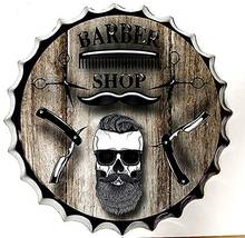 Tin Sign Bottle Cap Metal Tin Sign Barber Shop , Round Metal Signs for Home and Kitchen Bar Cafe Gas Station Garage Retro 2024 - buy cheap