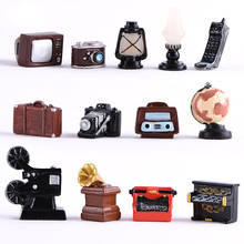 Mini Retro Nostalgic Camera Sound Recorder Figurine Decoration Micro Landscape Ornament Fairy Miniature Craft DIY Decor 2024 - buy cheap