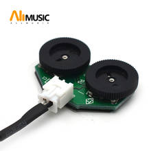 50pcs Self-adhesive Guitar Pickup and Equalize Controling Cable with Volume and Tone Wheel Control Black 2024 - buy cheap