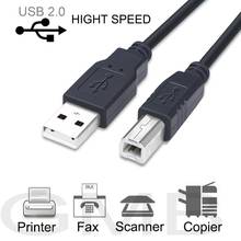 Cable USB macho de alta velocidad 2,0 A B para impresora Canon, Brother, Samsung, Hp, Epson, Cable de 3 pies y 1m, Cable de línea de datos, cargador 2023 - compra barato