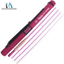 Maximumcatch 2/5WT 6'0''/9'0'' Pink Fly Rod 4Sec 40T Carbon Fiber Medium-Fast Fly Fishing Rod For Ladies 2024 - buy cheap