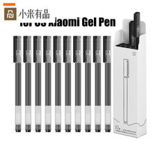 Xiaomi caneta super durável 0.5mm, caneta de assinatura de caneta gel super durável, caneta suave de refil da suíça, caneta esferográfica com tinta vermelha e preta com 10 peças 2024 - compre barato
