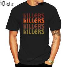 New THE KILLERS Rock Band Logo Men's Black T-Shirt Size S-3XL Men 2017 Summer Round Neck Men'S T Shirt Youth 2024 - buy cheap