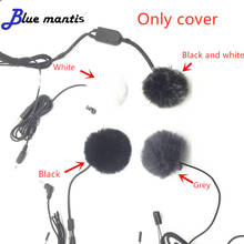Универсальный петличный микрофон Blue Mantis, меховой микрофон на ветровое стекло, мягкая ветрозащитная муфта для SONY RODE BOYA, микрофон на лацкан, 1,0 см 2024 - купить недорого