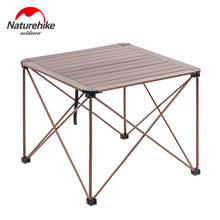 Naturehike-mesa plegable para acampar al aire libre, mesa de aluminio ligera portátil para acampar, parque de Picnic y Pesca 2024 - compra barato