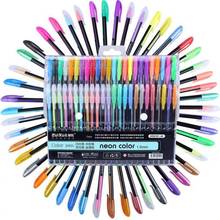 36pcs Colors Glitter Sketch Drawing Color Pen Markers Gel Pens Set Refill Rollerball Pastel Neon Marker Office School Stationery 2024 - buy cheap