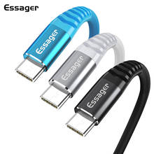 Зарядный кабель Essager, USB Type-C, для Samsung S20, S10, Xiaomi mi, быстрая зарядка, USB Type-C, кабель для передачи данных, мобильный телефон 2024 - купить недорого
