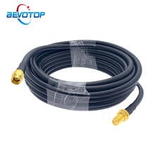 RG58 SMA Male to SMA Female Nut Bulkhead WiFi Antenna Extension Cable RG-58 50 Ohm RF Connector Adapter Coaxial Jumper Pigtail 2024 - buy cheap