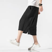 2022 Newest Summer Casual Shorts Men's Linen  Cotton Man Shorts Bermuda Beach Shorts 2024 - buy cheap