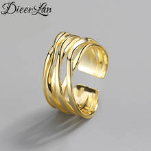 Multi-layer Lines Rings For Women Jewelry Beautiful Finger Open Rings For Party Birthday Gift 2024 - buy cheap