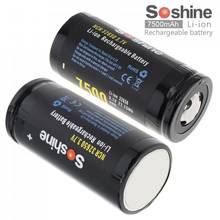 Soshine 2pcs High Capacity 7500mAh 3.7V 32650 Li-ion Rechargeable Battery 15A Discharge Current for LED Flashlights / Headlamps 2024 - buy cheap