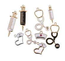 Wholesale 20 pcs  Doctor nurse  Metal Charm Pendants Jewelry Making DIY P-47 2024 - buy cheap