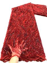 Tela de encaje de lentejuelas africanas, tejido de malla de tul bordado con flingel, gran oferta, Jolin-168.8802 2024 - compra barato