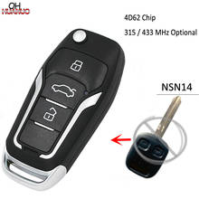 Upgraded Flip Remote Car Key Fob 315MHz/ 433MHZ 4D62 Chip for Subaru Impreza Forester Outback NSN14 Blade 2024 - buy cheap