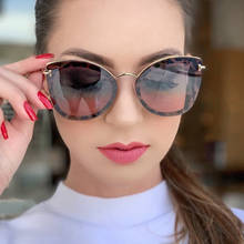 LONSY Retro Cat Eye Sunglasses Women Luxury Brand Designer Vintage Cateye Metal Sun Glasses Ladies Retro Lunette De Soleil Femme 2024 - buy cheap