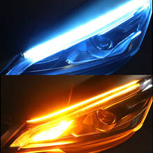 2x Ultrafine Cars DRL LED Daytime Running Lights Streamer Turn Signal for Audi all series Q3 Q5 SQ5 Q7 A1 A3 S3 A4 A4L A6L A7 S6 2024 - buy cheap