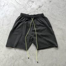 ASKYURSELF-pantalones cortos de estilo Hip Hop para hombre y mujer, Shorts lavados con cordón verde de alta calidad, 1:1 2024 - compra barato