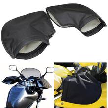 Мотоциклетные перчатки на руль скутера ветрозащитная теплая бархатная подкладка из ягненка для холодной зимы универсальные Мотоциклетные аксессуары 2024 - купить недорого