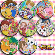 Mochila de Anime japonés Digimon Adventure Angemon Cosplay Bedge Collect, bolsas, insignia, botón, broche, Pin, regalo de recuerdo 2024 - compra barato