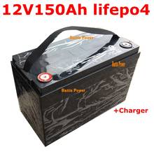 12V 150Ah 160AH Lifepo4 lithium battery BMS for 1200W Boats Solar energy storage golf carts RV inverter +10A Charger 2024 - buy cheap