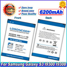 Аккумулятор на 6200 мА · ч для Samsung S3 i9300 I9308 I9305 I9082 I9080 I9128E I9060 I9301 i9128V i879 I535 T999 L710 R530 S III 2024 - купить недорого