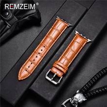 Leather Band Strap For Apple Watch 6 5 4 3 2 SE 38mm 40mm 41mm Women Men Leather Watch Band for iwatch 7 45mm 44mm 42mm Bracelet 2024 - buy cheap