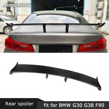 Acessório para autos, asa traseira, spoiler traseiro em fibra de carbono, para bmw série 5, g30, f90, m5, 2012-2015 2024 - compre barato