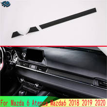 Para mazda 6 atenza 2018 2019 2020 acessórios do carro de fibra carbono estilo console central interior painel instrumento em torno da guarnição 2024 - compre barato