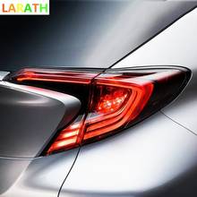 The New For Toyota C-HR CHR 2016 2017 Auto Exterior Accessories Styling ABS Chrome Rear Tail Light Lamps Mouldings Cover 6PCS 2024 - buy cheap