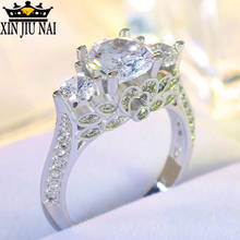 Fashion Women Ring Princess Cut 1ct AAAAA Zircon Cz 925 Silver Jewelry Engagement Wedding Band Ring For Women Gift 2024 - buy cheap