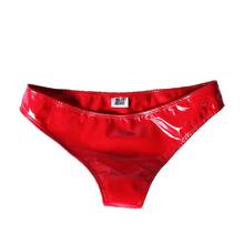 Sexy Candy Color Wetlook PVC Latex Underwear Women Thongs And G Strings Lingerie String Femme T-back Thong Tanga Briefs Bragas 2024 - buy cheap