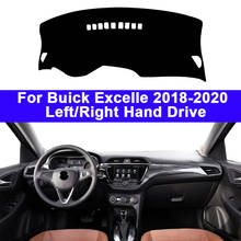 Cubierta de salpicadero de coche, alfombra con capa para Buick Excelle 2018 2019 2020 RHD LHD, Protector de consola, parasol, antideslizante 2024 - compra barato