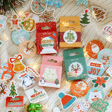 XINAHER 45 Pcs/Box Color Christmas label elk mini paper sticker package DIY diary decoration sticker album scrapbooking 2024 - buy cheap