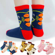 5 pairs/lot Autumn Winter new cotton socks for children boy girl cartoon car soft baby socks for gifts children ankle sock 2024 - buy cheap