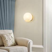 Lámpara LED de pared de mármol Retro para interiores, iluminación para el hogar, diseño creativo, sala de estar, dormitorio, AC220V 2024 - compra barato