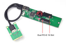 Mini PCI-E PCI Express a PCI-E X1, tarjeta elevadora, USB 3,0 a PCIE, ranura 1X, IDE, fuente de alimentación de 4 pines para minería BTC, novedad 2024 - compra barato