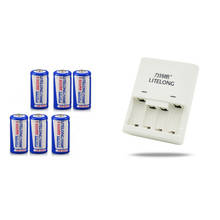 6PCS Large capacity 1300mAh 3V CR123A rechargeable battery LiFePO4 16340 lithium battery + 1PCS multifunctional smart charger 2024 - buy cheap